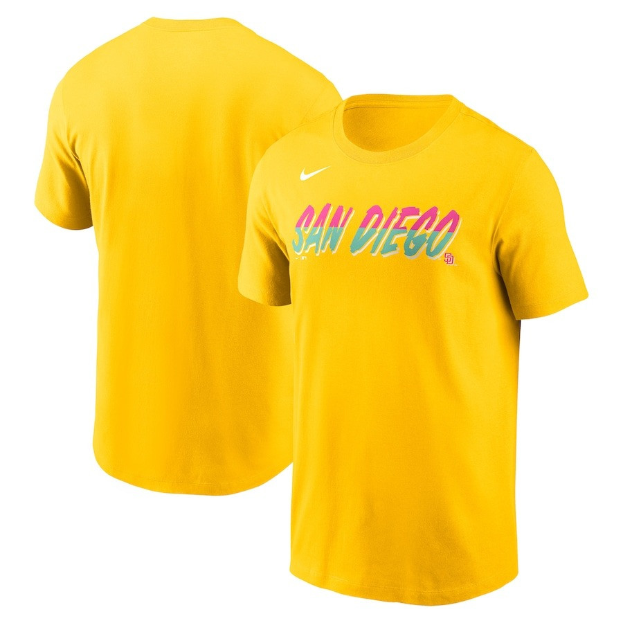 San Diego SD Padres City Connect T-Shirt Gold Father's Day Oregontrailrvpk Shirt