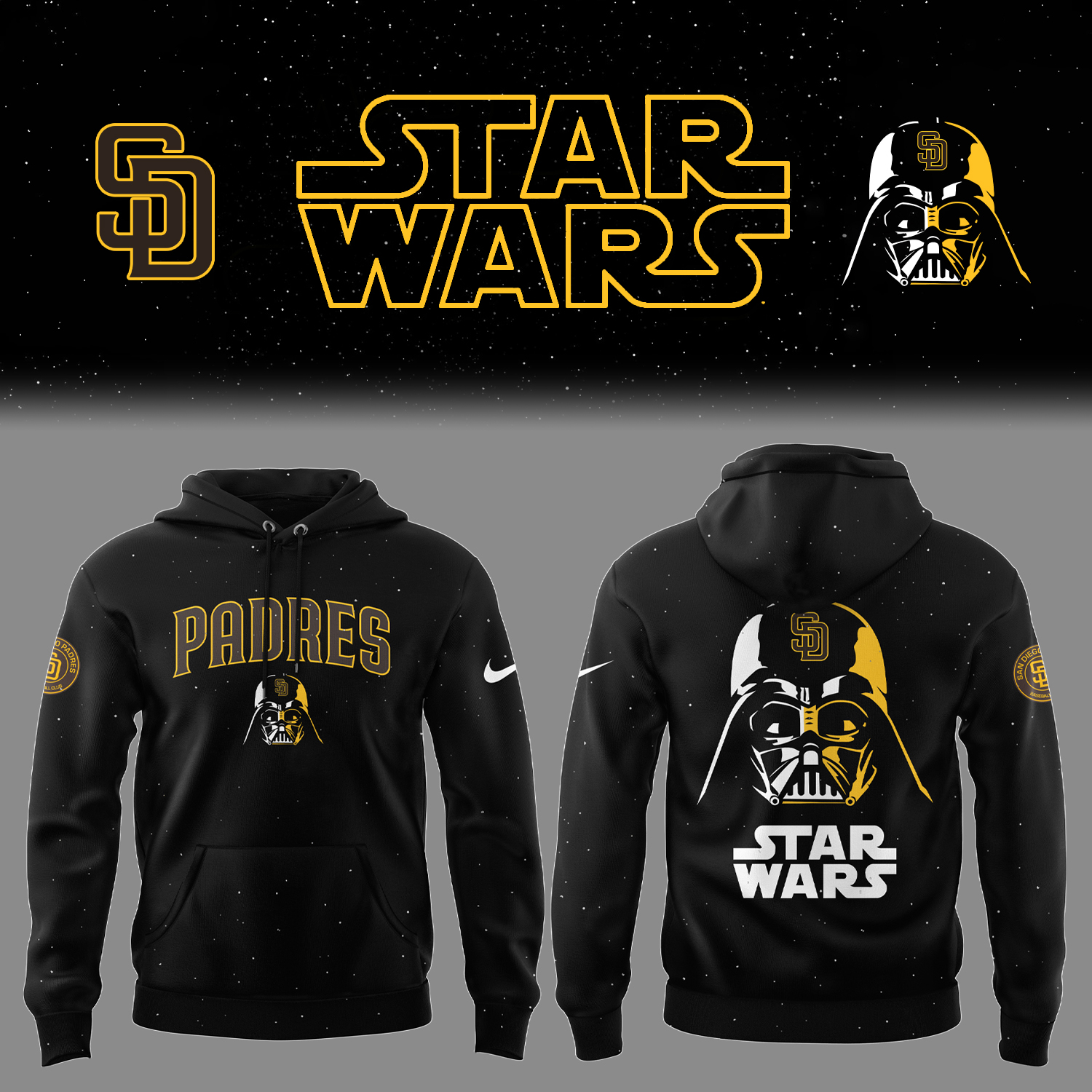 San Diego x Star Wars Hoodie Gift Ideas For Baseball Players