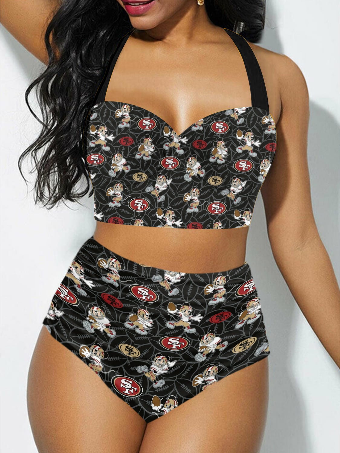 San Francisco 49Ers Sexy Print Bikini Swimsuit St8901