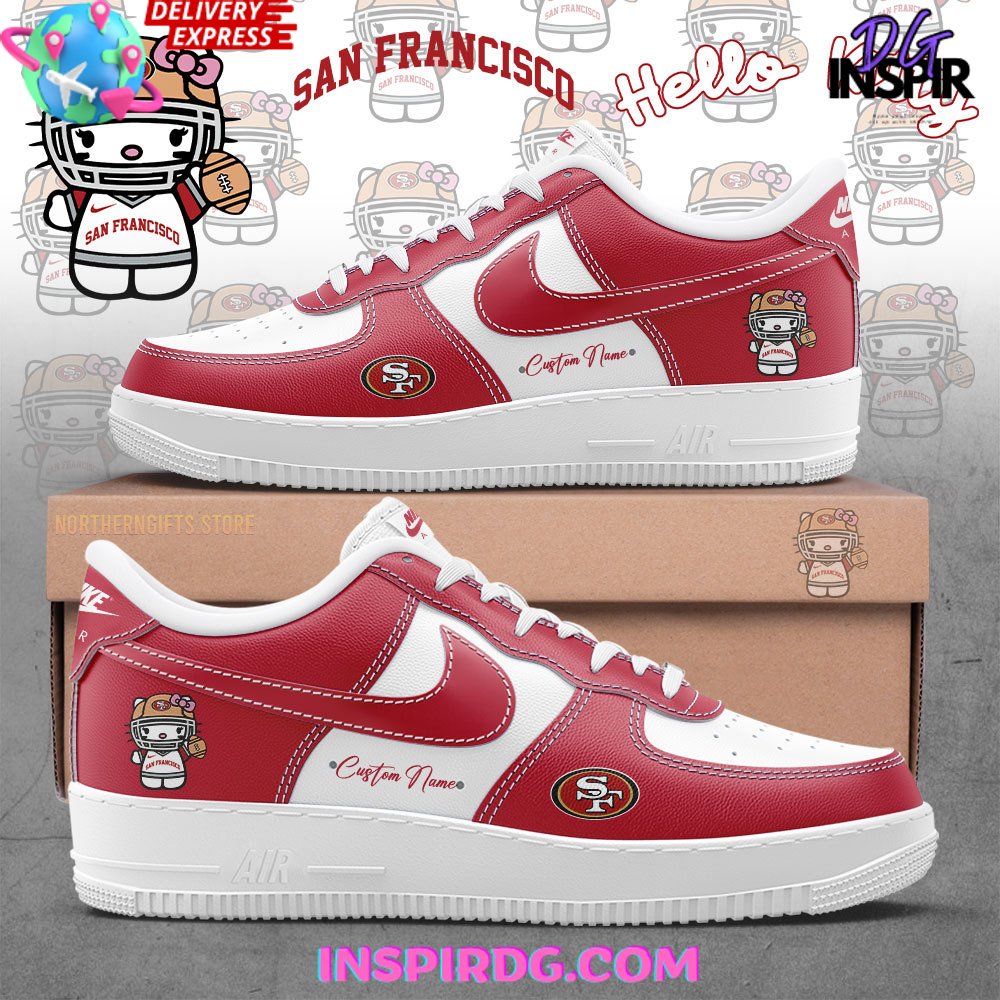 San Francisco 49ers x Hello Kitty Air Force 1