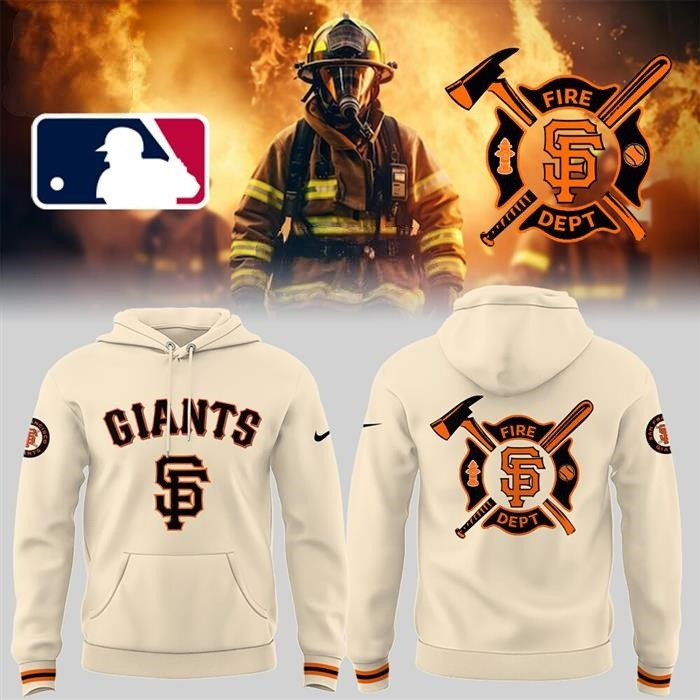 San Francisco Giants Firefighter Hoodie Baseball Team Gift Ideas