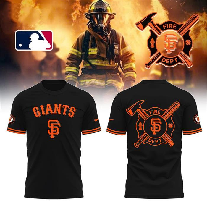 San Francisco Giants Firefighter T-Shirt Best Oregontrailrvpk Shirt