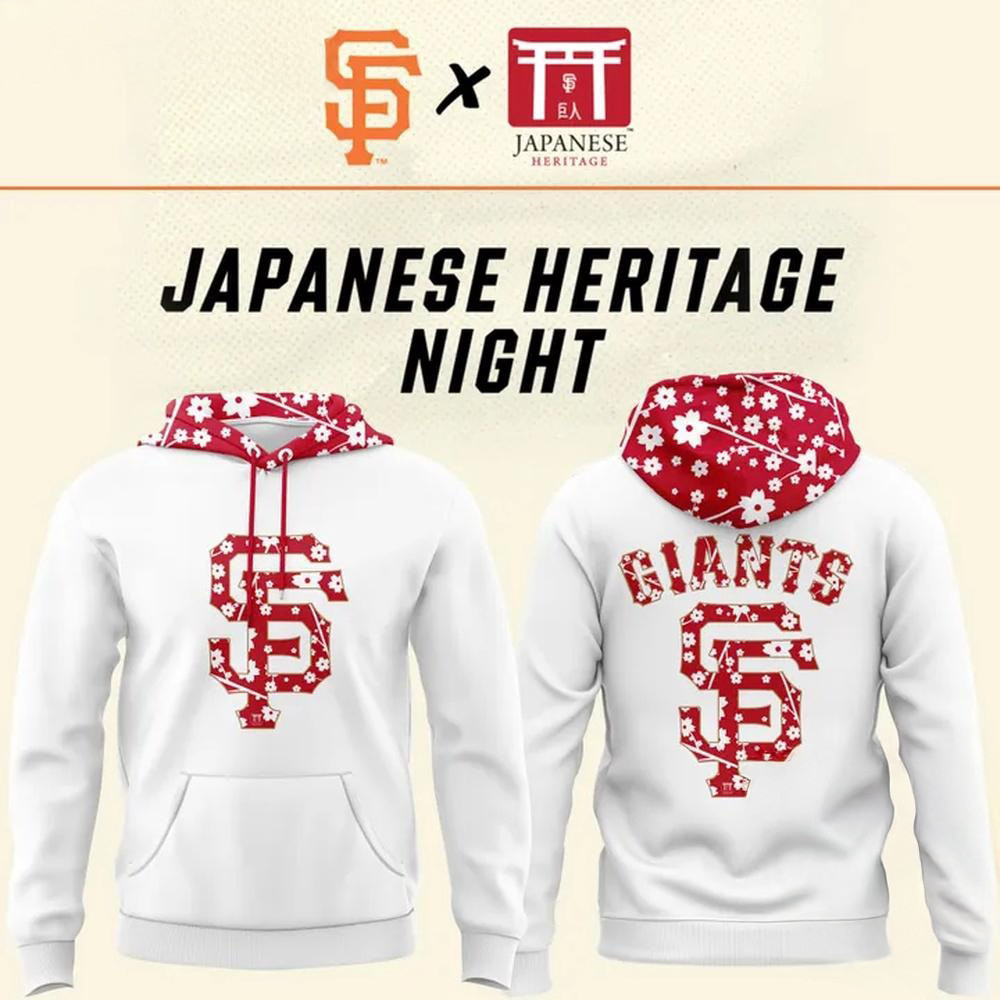 San Francisco Giants Japanese Heritage 2025 Hoodie Baseball Team Gift Ideas
