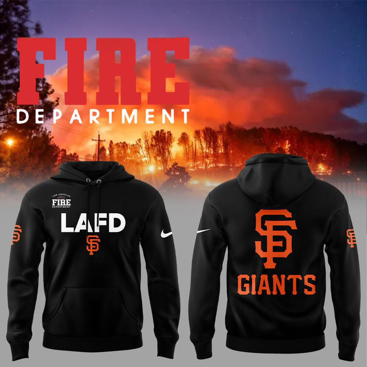 San Francisco Giants LAFD Hoodie Best