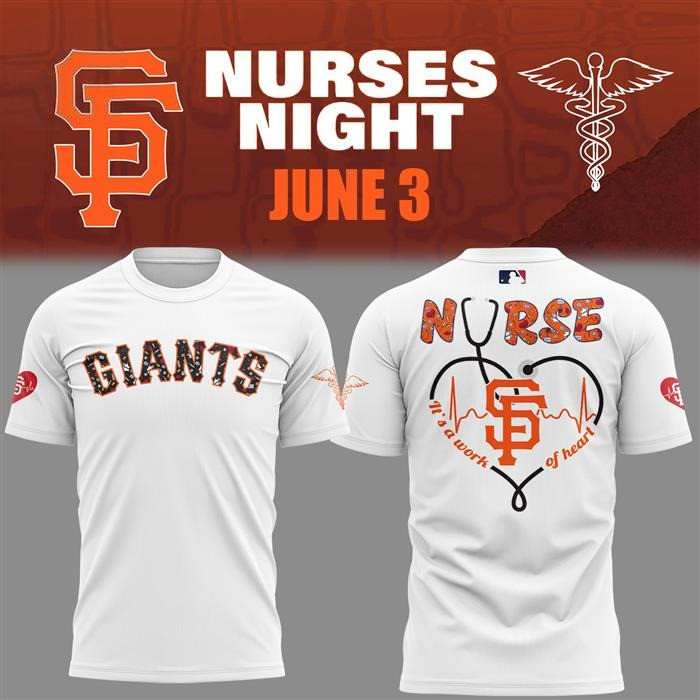 San Francisco Giants Nurses Night T-Shirt Cool Baseball Gifts Oregontrailrvpk Shirt