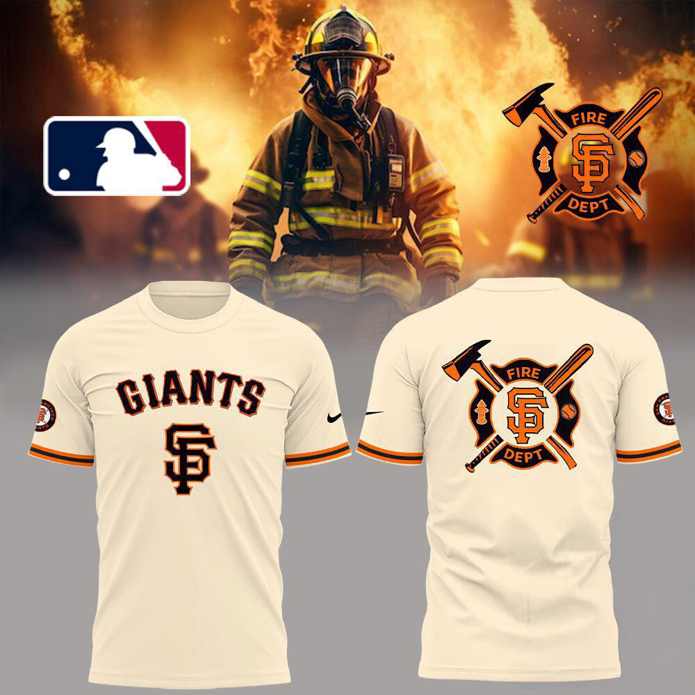 San Francisco Giants x Firefighter Appreciation Night T-Shirt Baseball Lovers Gifts Oregontrailrvpk Shirt