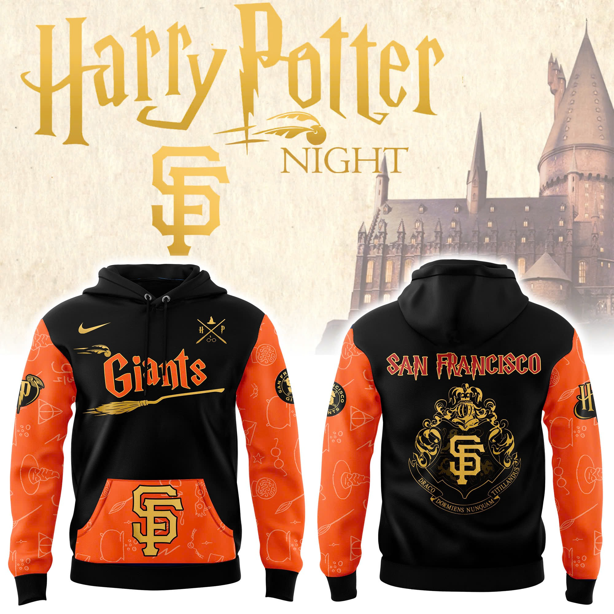 San Francisco Giants x Harry Potter Night Heritage Hoodie Best