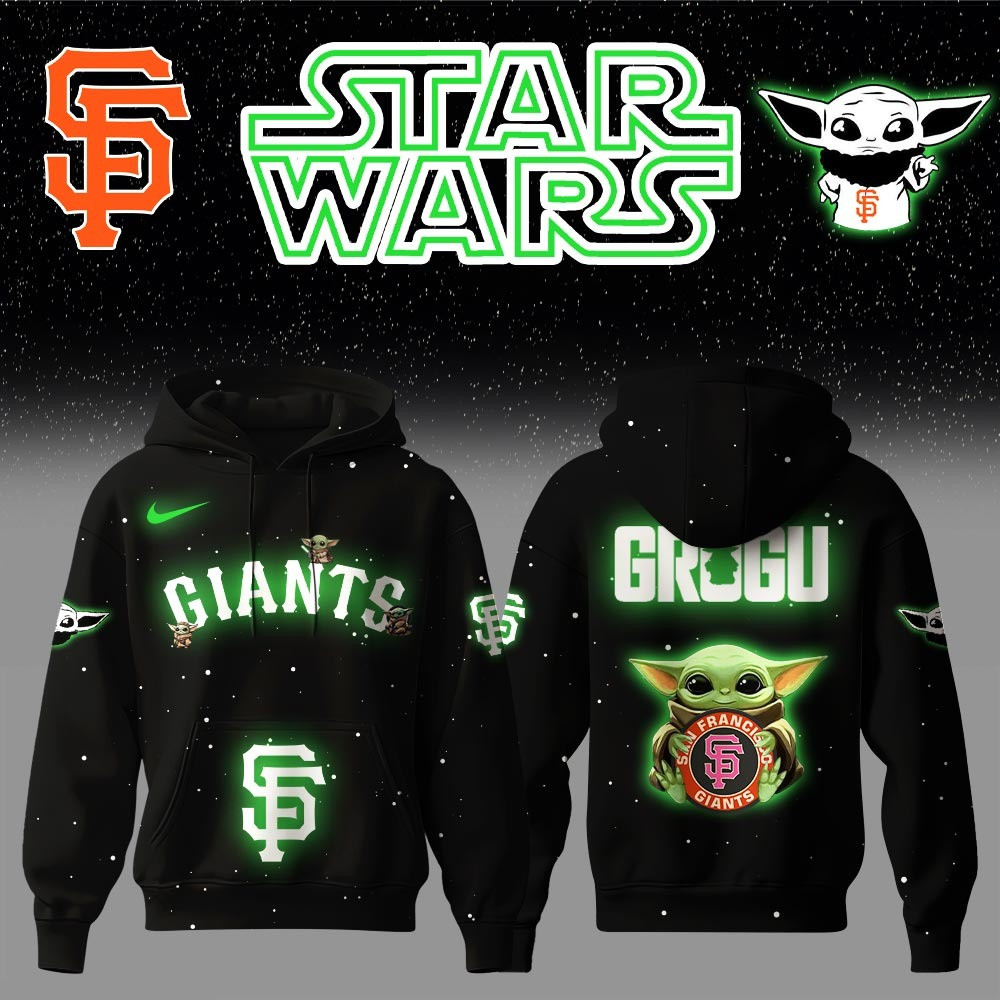San Francisco Giants x Stars Wars Baby Yoda Game Night Hoodie Best