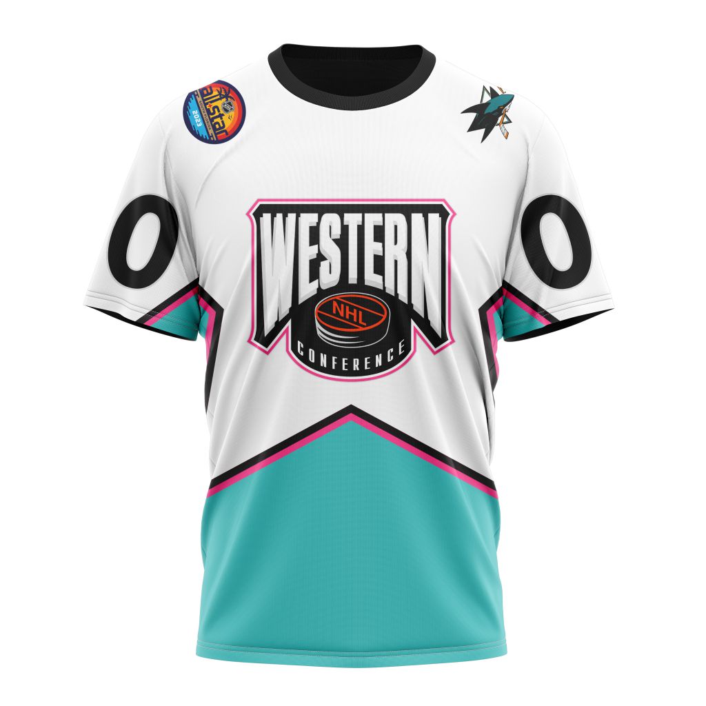 San Jose Sharks All-Star Western Conference 2023 Personalized Name And Number T-Shirt Oregontrailrvpk Shirt