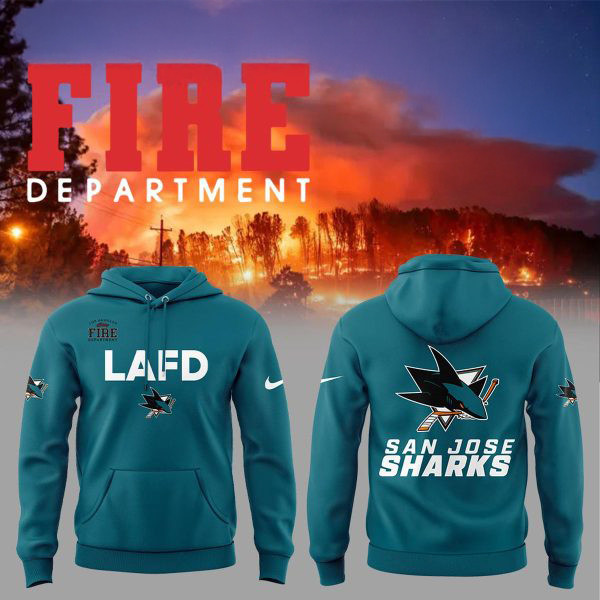 San Jose Sharks LAFD Hoodie Best Gifts For Hockey Fans