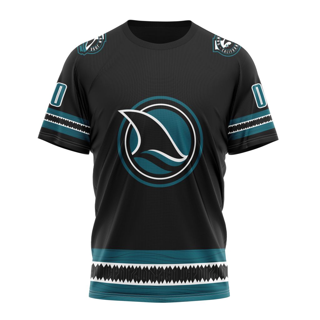San Jose Sharks Personalized Alternate Concepts Kits 01 Personalized Name And Number T-Shirt Oregontrailrvpk Shirt