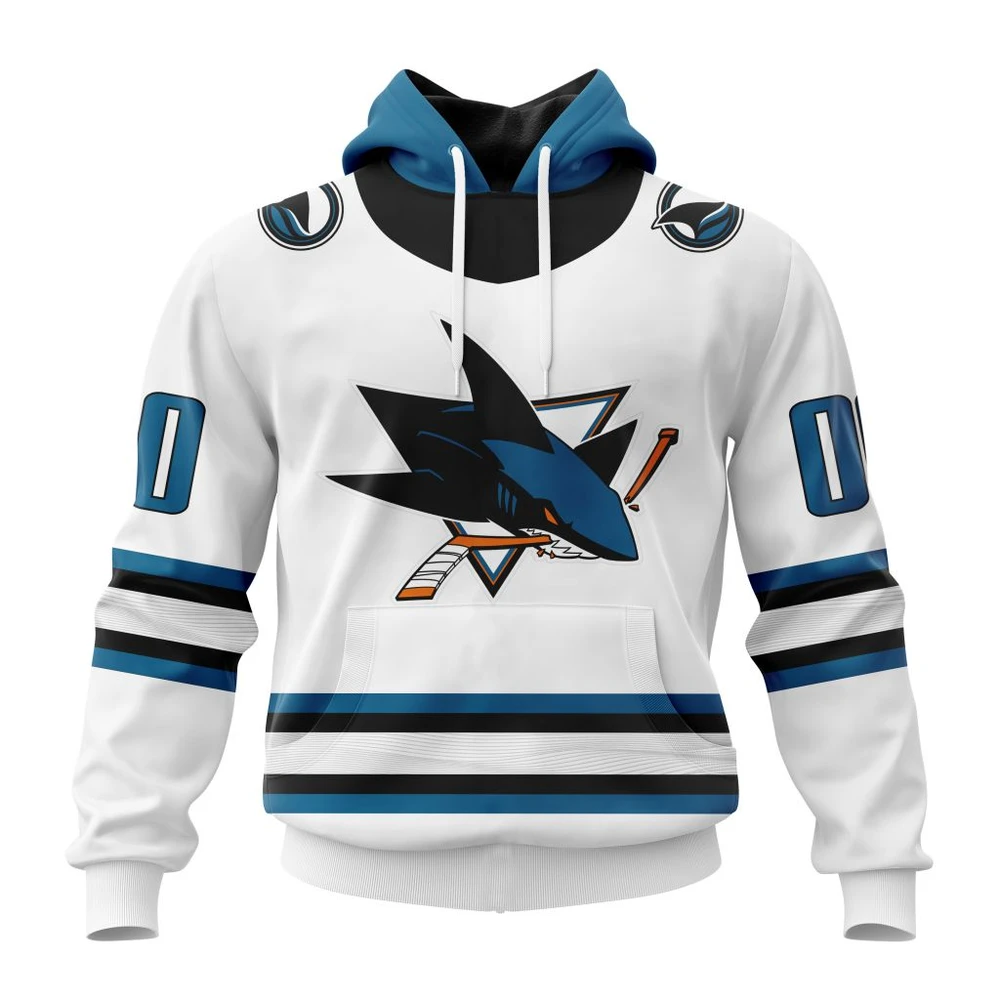San Jose Sharks Personalized Away Kits All Over Print Hoodie Style 46885