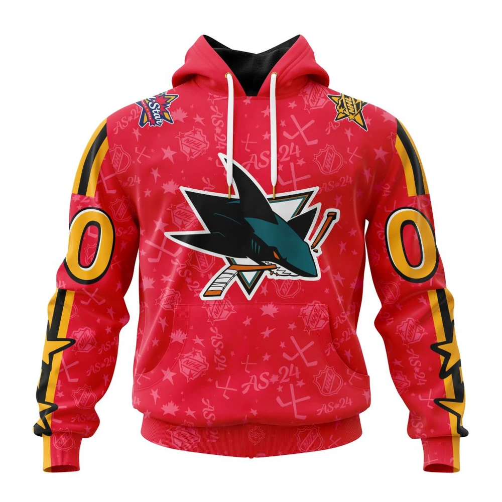 San Jose Sharks Special All-Star Game Design All Over Print Hoodie Style 97440