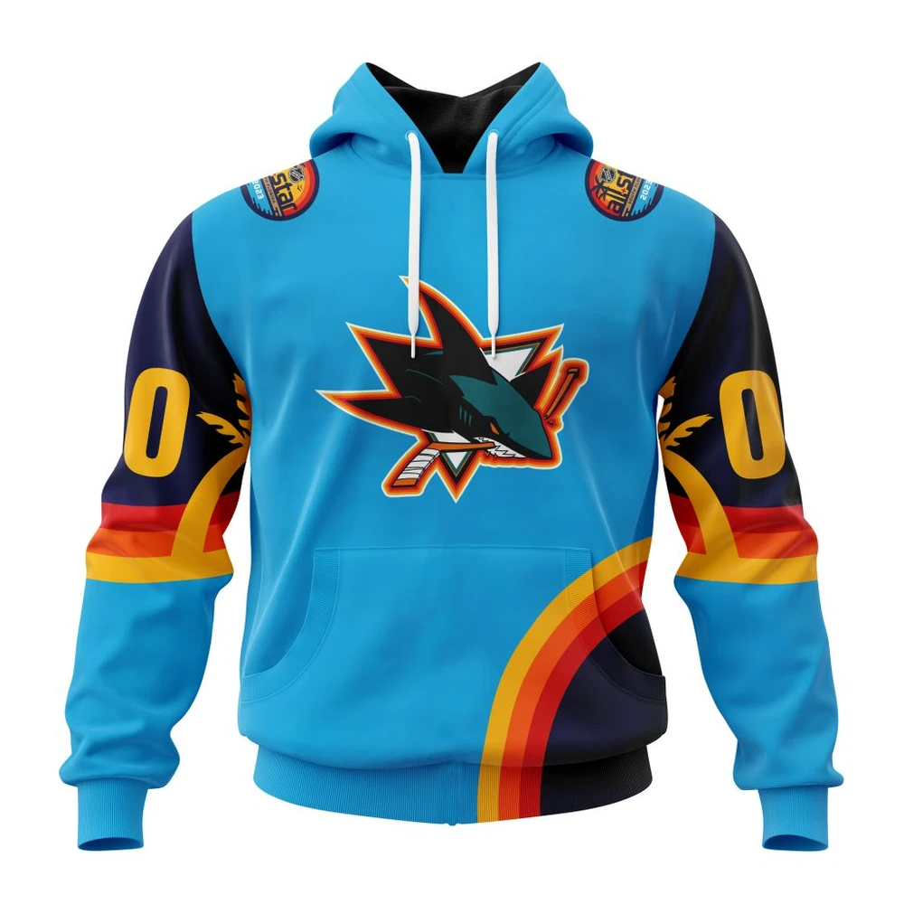 San Jose Sharks Special All-Star Game Design With Atlantic Ocean All Over Print Hoodie Style 32223