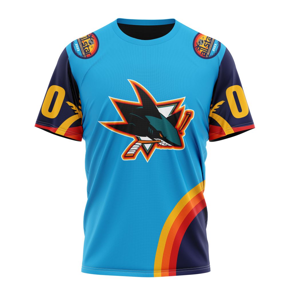 San Jose Sharks Special ALL-Star Game Design With Atlantic Ocean Personalized Name And Number T-Shirt Oregontrailrvpk Shirt