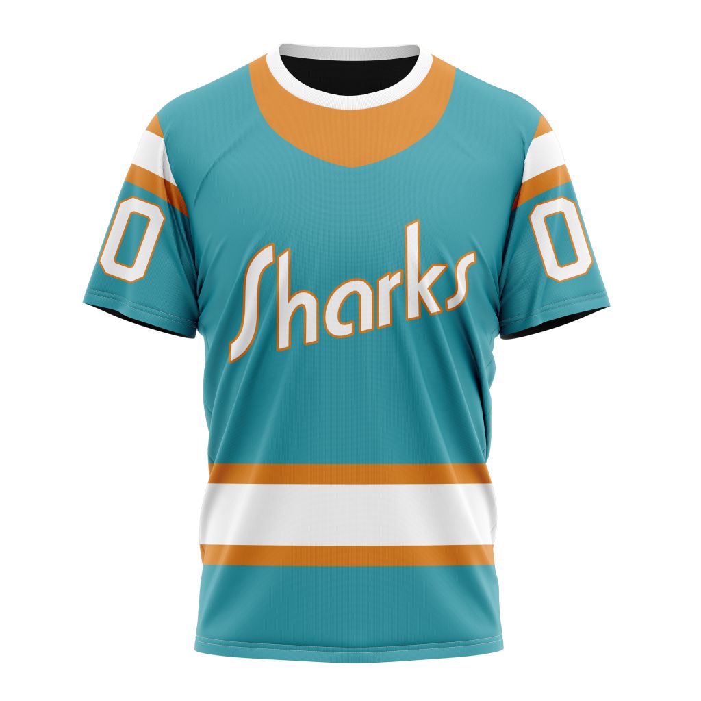 San Jose Sharks Special Reverse Retro Redesign Personalized Name And Number T-Shirt Oregontrailrvpk Shirt