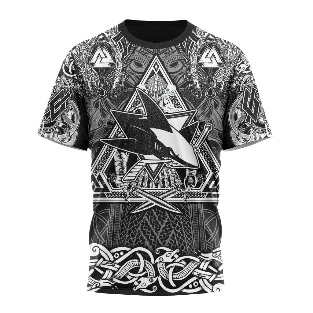San Jose Sharks Special Viking Design 01 Personalized Name And Number T-Shirt Oregontrailrvpk Shirt