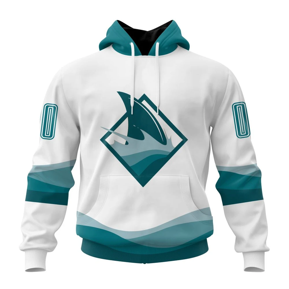 San Jose Sharks Special Whiteout Design All Over Print Hoodie Style 97828