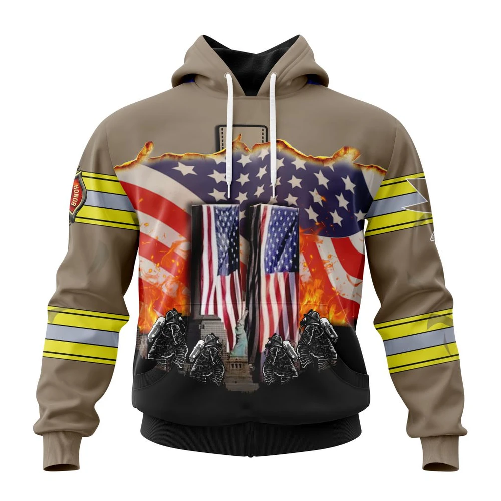 San Jose Sharks Specialized Concepts For Honor Patriot Day All Over Print Hoodie Style 38546