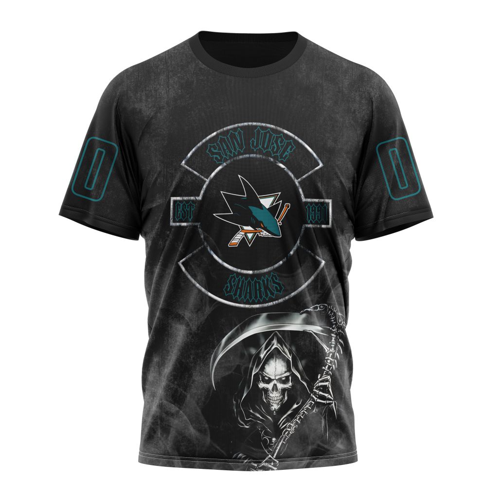 San Jose Sharks Specialized Kits For Rock Night Personalized Name And Number T-Shirt Oregontrailrvpk Shirt