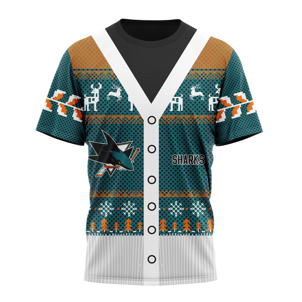 San Jose Sharks Specialized Unisex Sweater For Chrismas Season Personalized Name And Number T-Shirt Oregontrailrvpk Shirt