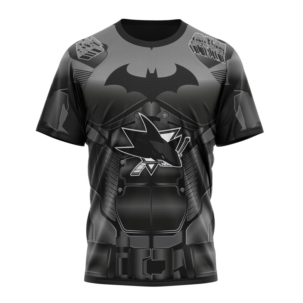San Jose Sharks X Batman Specialized Design For Father Day Personalized Name And Number T-Shirt Oregontrailrvpk Shirt