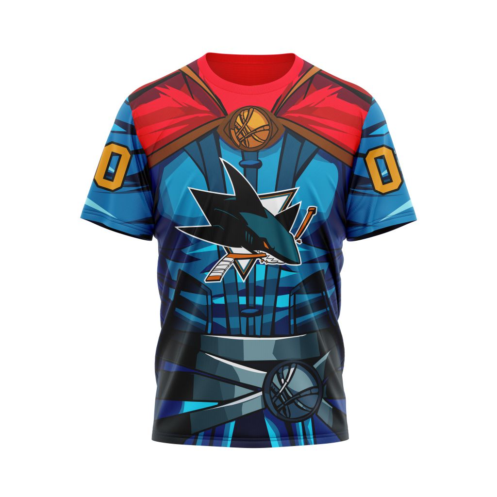 San Jose Sharks X Doctor Strange Specialized Design For Father Day Personalized Name And Number T-Shirt Oregontrailrvpk Shirt