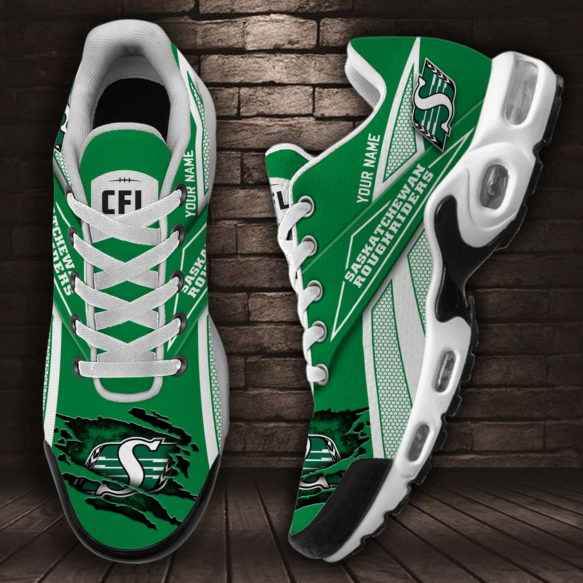 Saskatchewan Roughriders Air Max Plus Shoes Sneakers For Men And Women