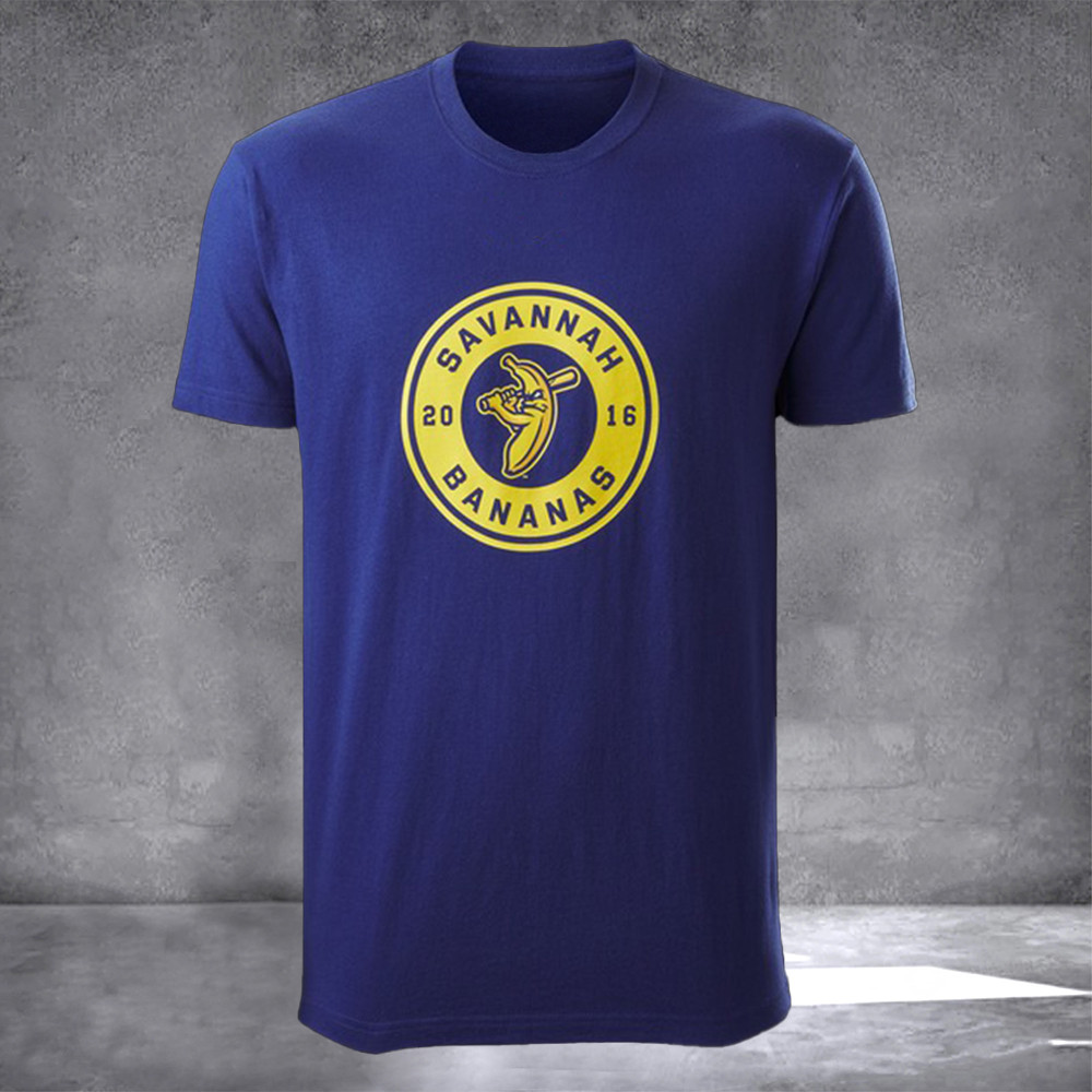 Savannah Bananas Shirt Bananas EvoShield Yellow Circle Patch Logo Tee 2016 Oregontrailrvpk Shirt