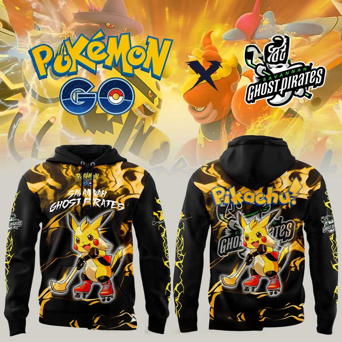Savannah Ghost Parrots x Pokemon GO Hoodie Good Fathers Day Gifts