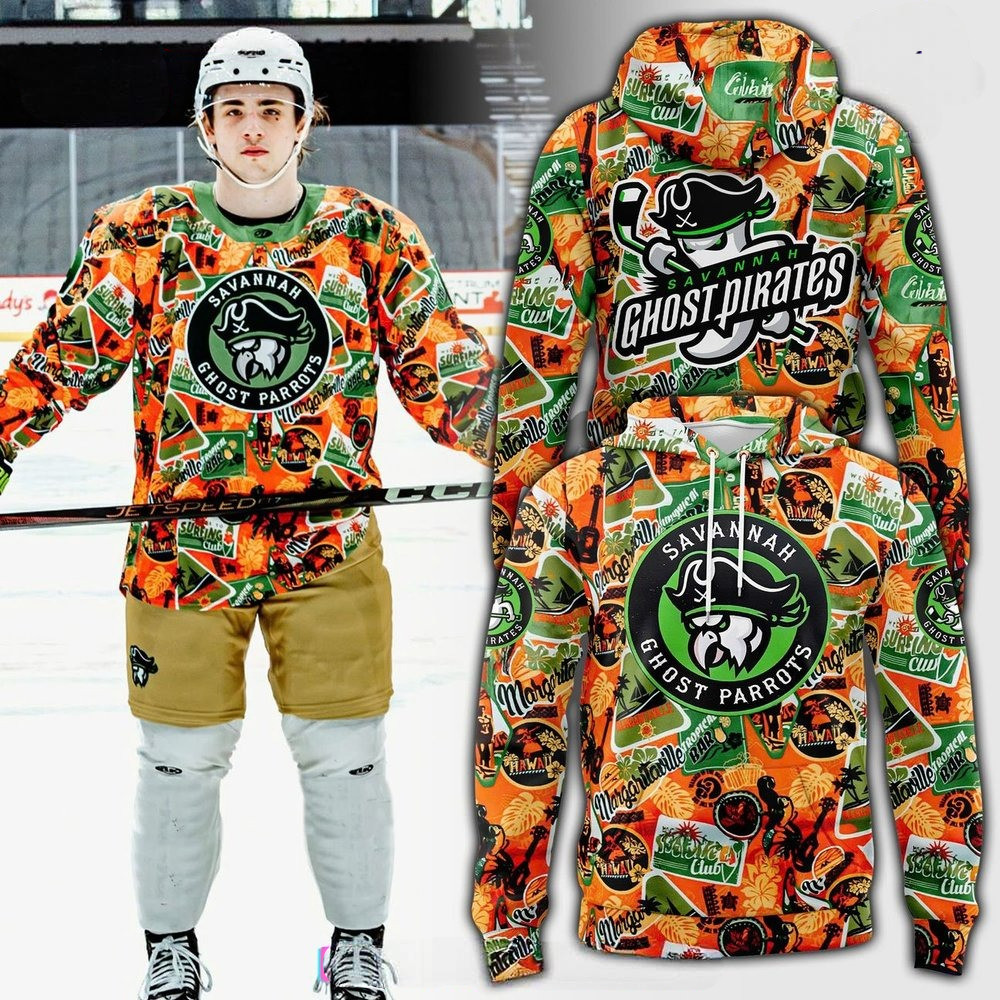 Savannah Ghost Pirates Margaritaville 2025 Special Hoodie Best Gifts For Hockey Fans