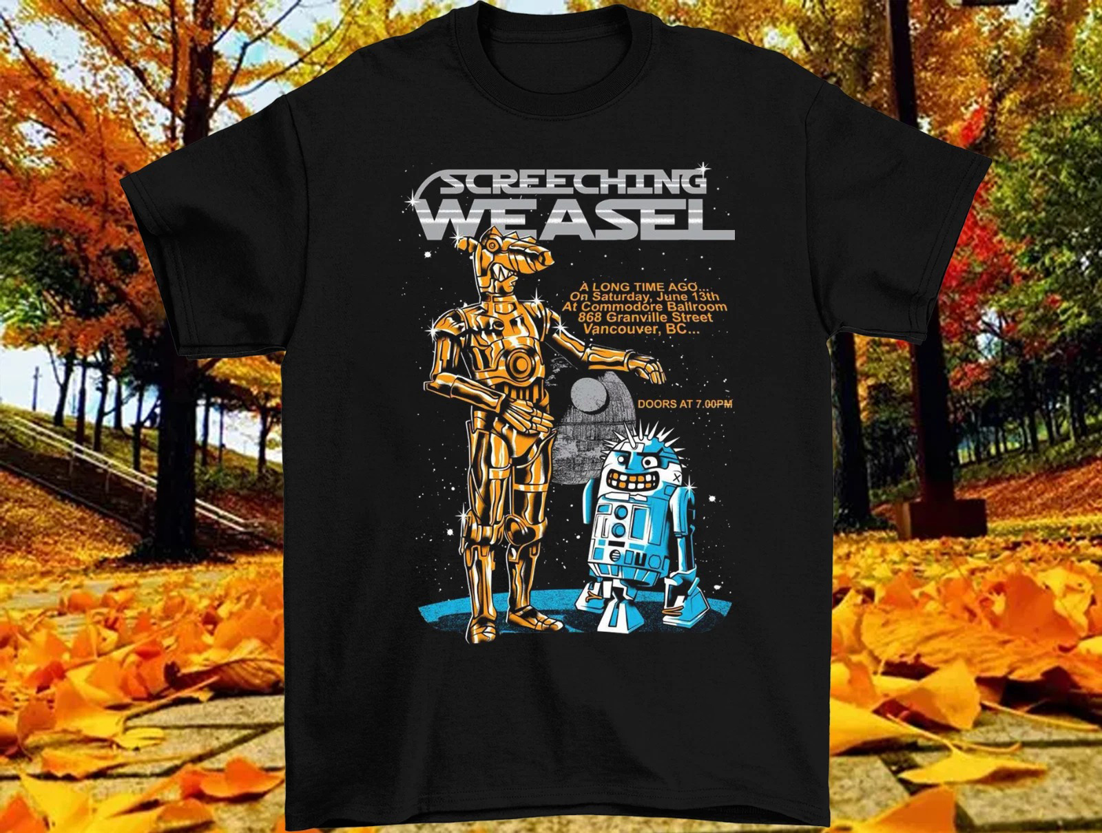 Screeching Weasel Band Tour T-Shirt Cool Oregontrailrvpk Shirt