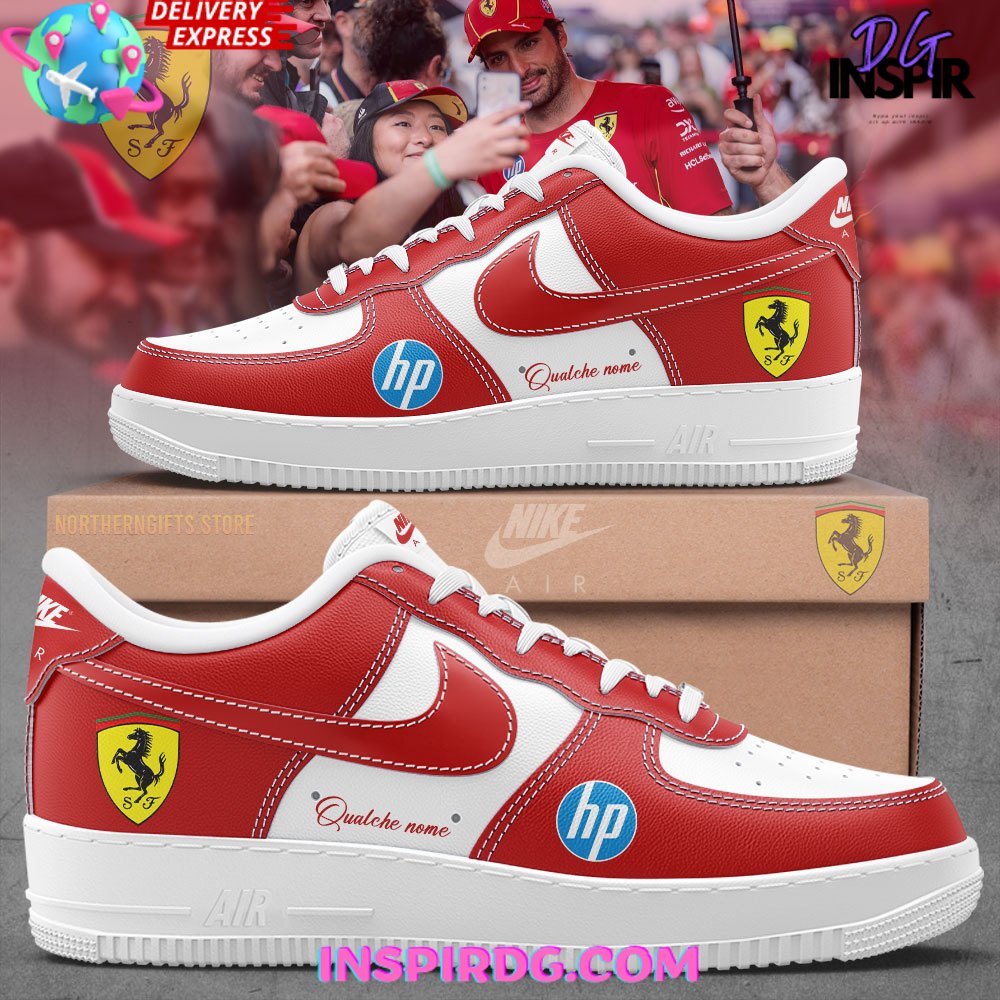 Scuderia Ferrari HP x Custom Name Air Force 1