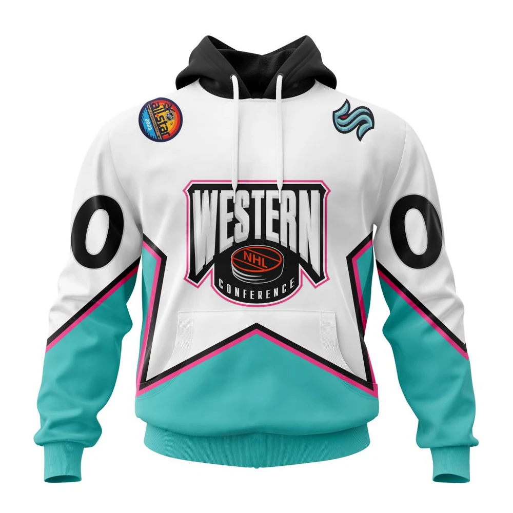 Seattle Kraken All-Star Western Conference All Over Print Hoodie Style 14082