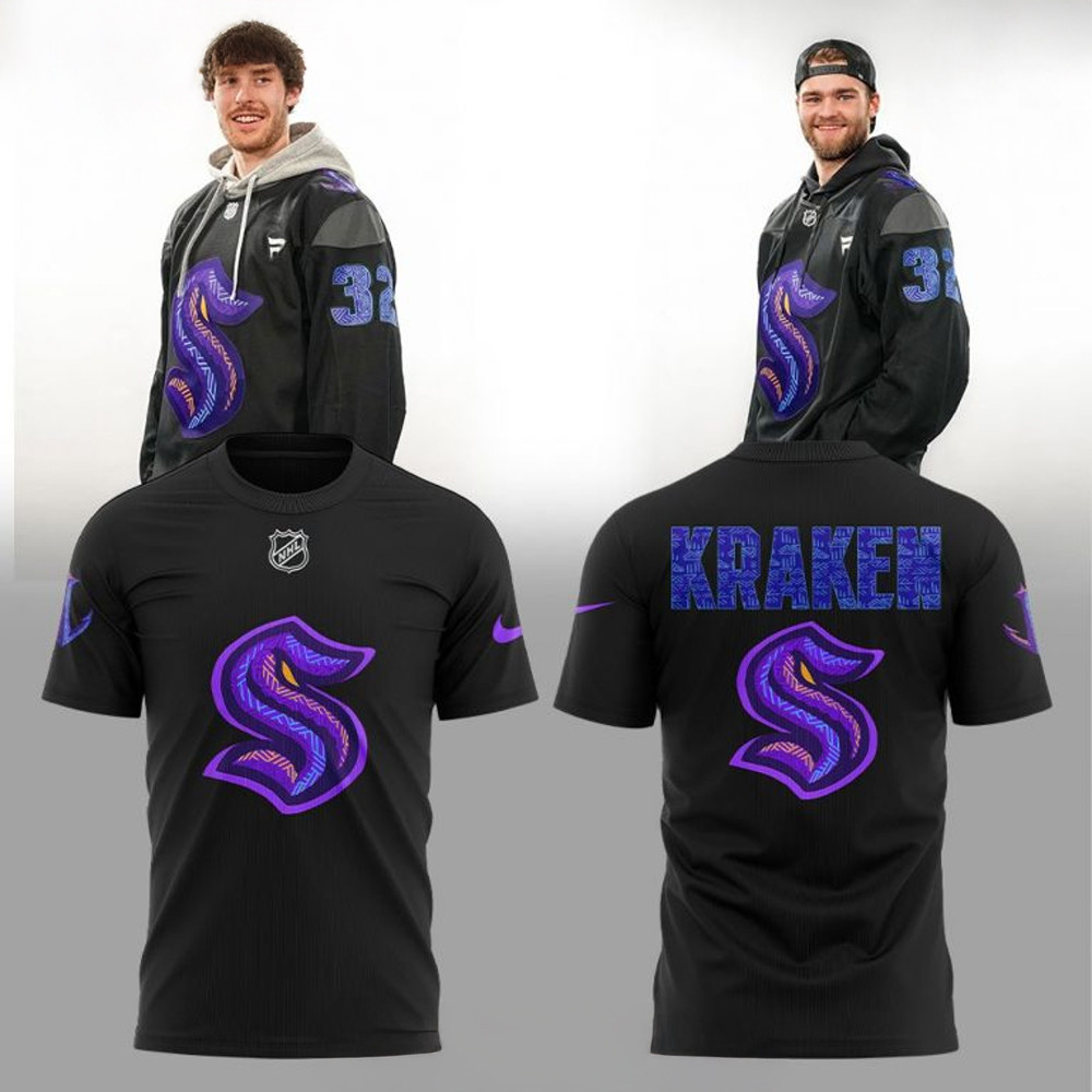 Seattle Kraken Black Hockey History Night Game 2025 Special T-Shirt For Hockey Enthusiasts Oregontrailrvpk Shirt