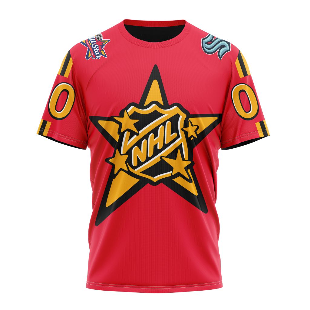 Seattle Kraken Personalized 2024 NHL All-Star Game Personalized Name And Number T-Shirt Oregontrailrvpk Shirt