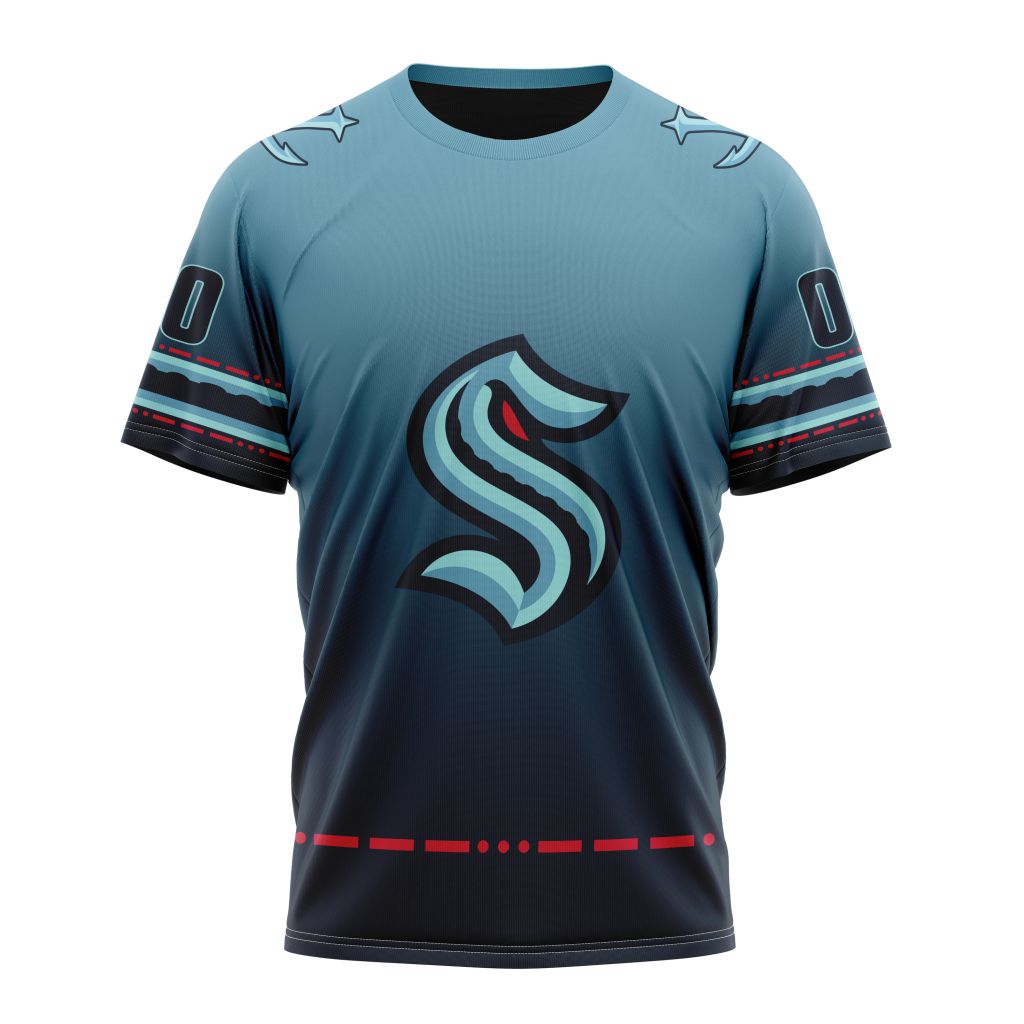 Seattle Kraken Personalized Alternate Concepts Kits 01 Personalized Name And Number T-Shirt Oregontrailrvpk Shirt