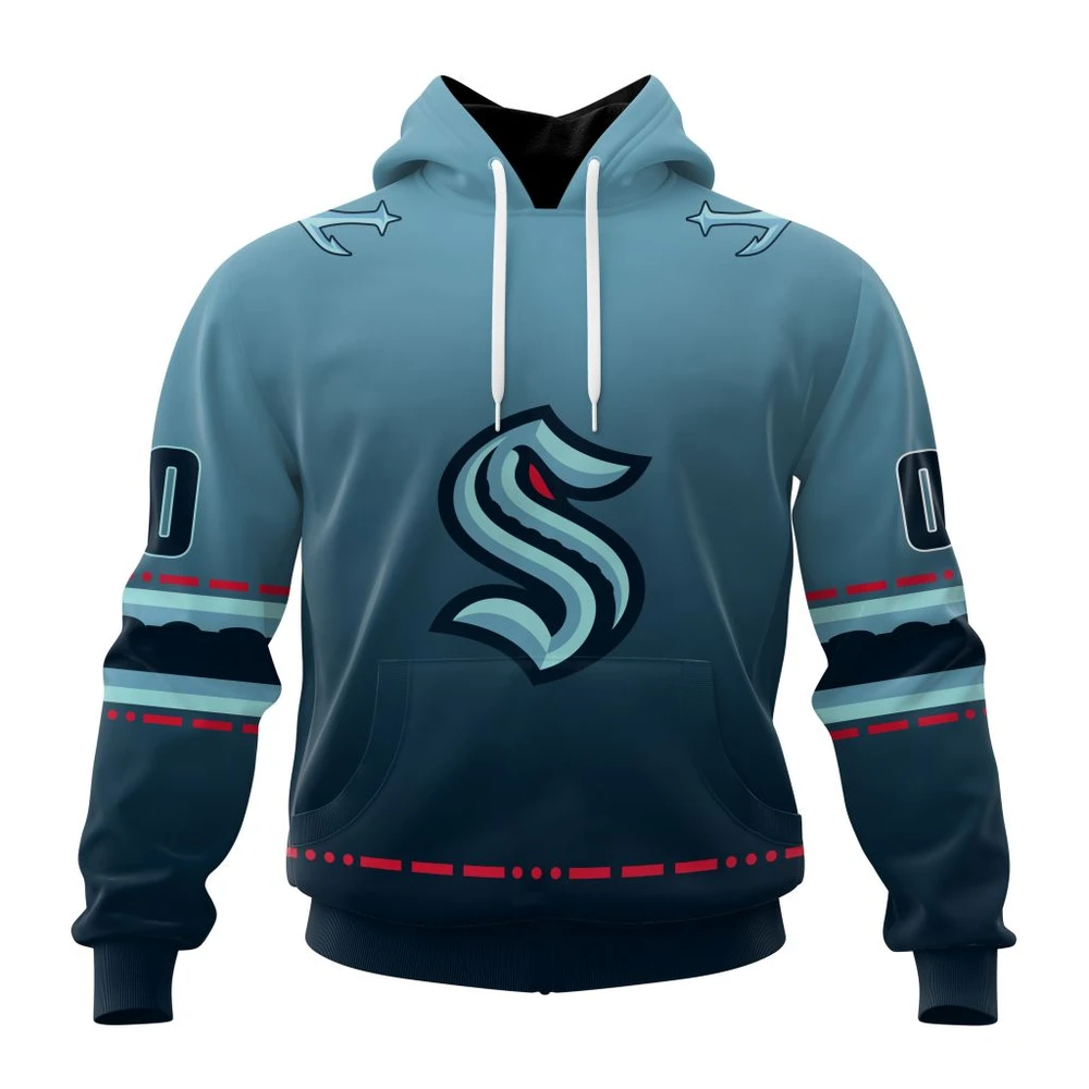 Seattle Kraken Personalized Alternate Concepts Kits All Over Print Hoodie Style 85034