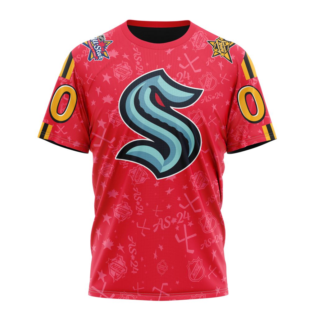 Seattle Kraken Special 2024 All-Star Game Design 01 Personalized Name And Number T-Shirt Oregontrailrvpk Shirt