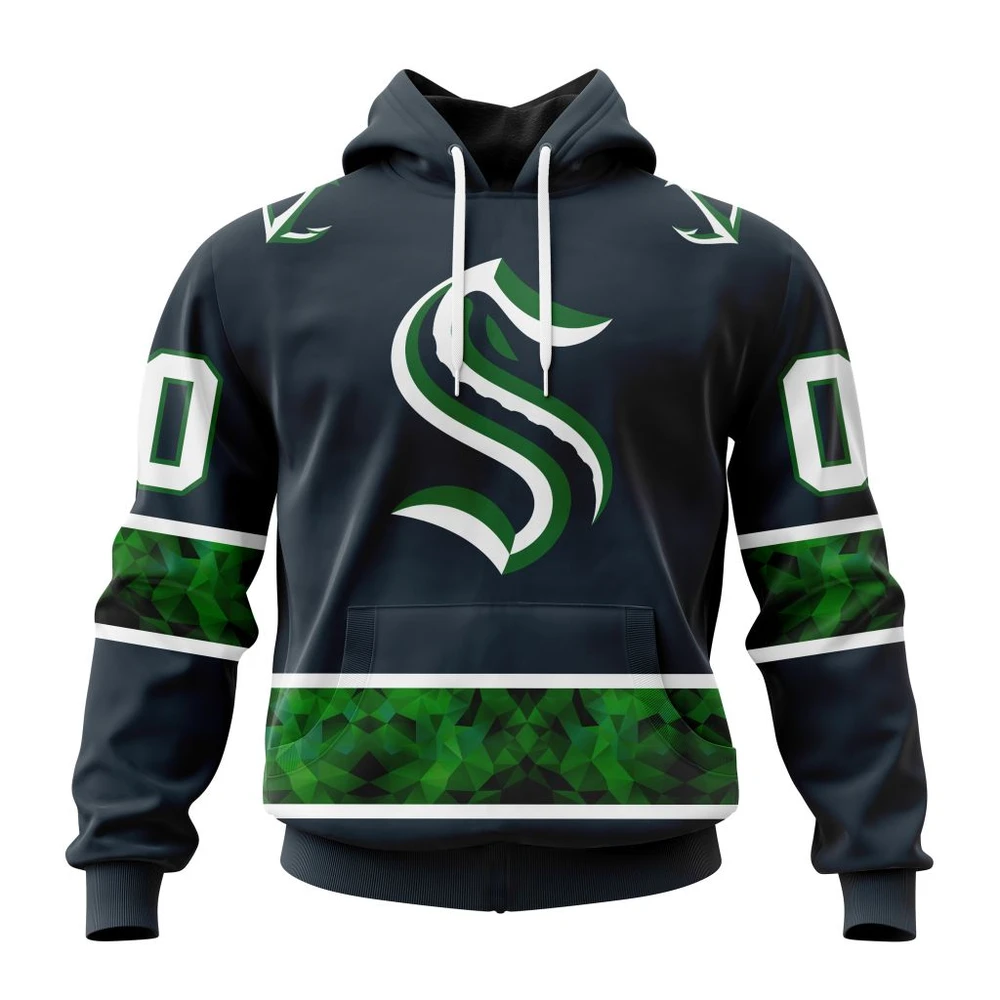 Seattle Kraken Special City Connect Design All Over Print Hoodie Style 92442