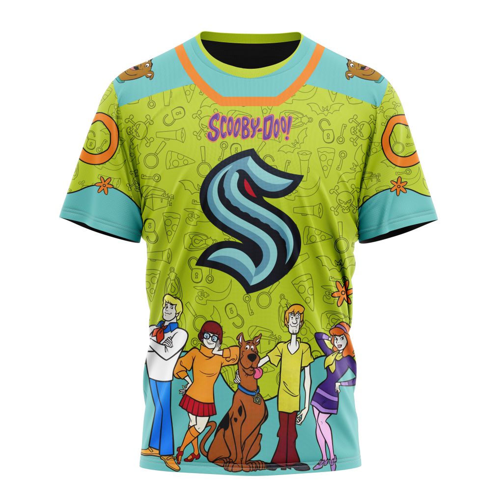 Seattle Kraken Special Scooby Doo Design 01 Personalized Name And Number T-Shirt Oregontrailrvpk Shirt