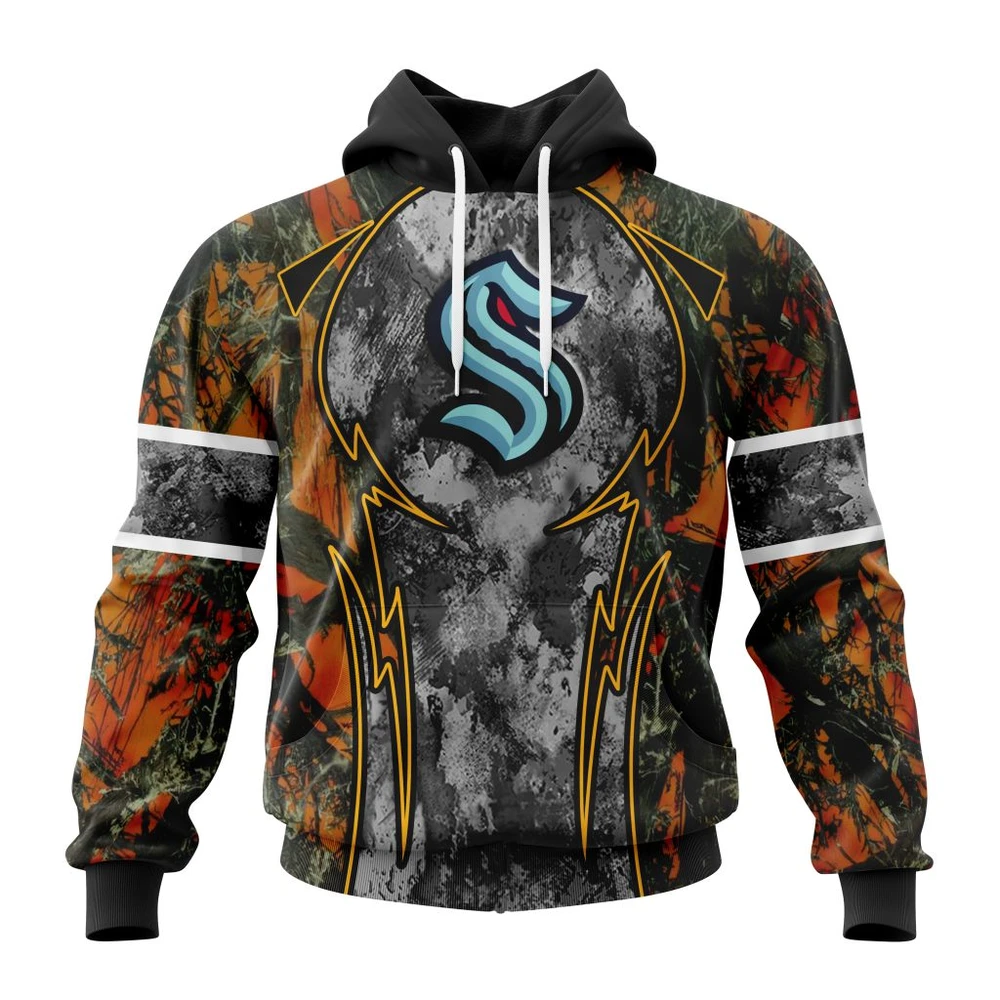 Seattle Kraken Specialized Design Wih Camo Concepts For Hungting In Forest All Over Print Hoodie Style 45613