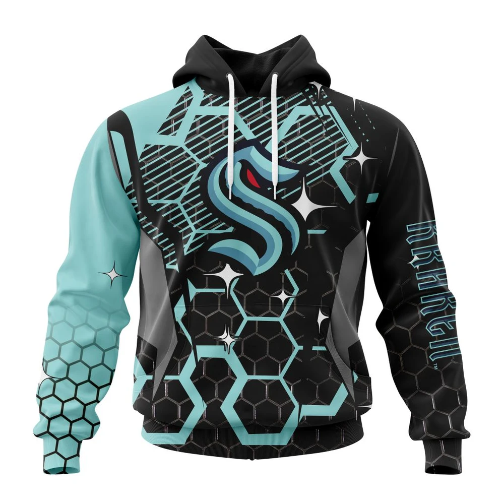 Seattle Kraken Specialized Design With Motocross All Over Print Hoodie Style 86097