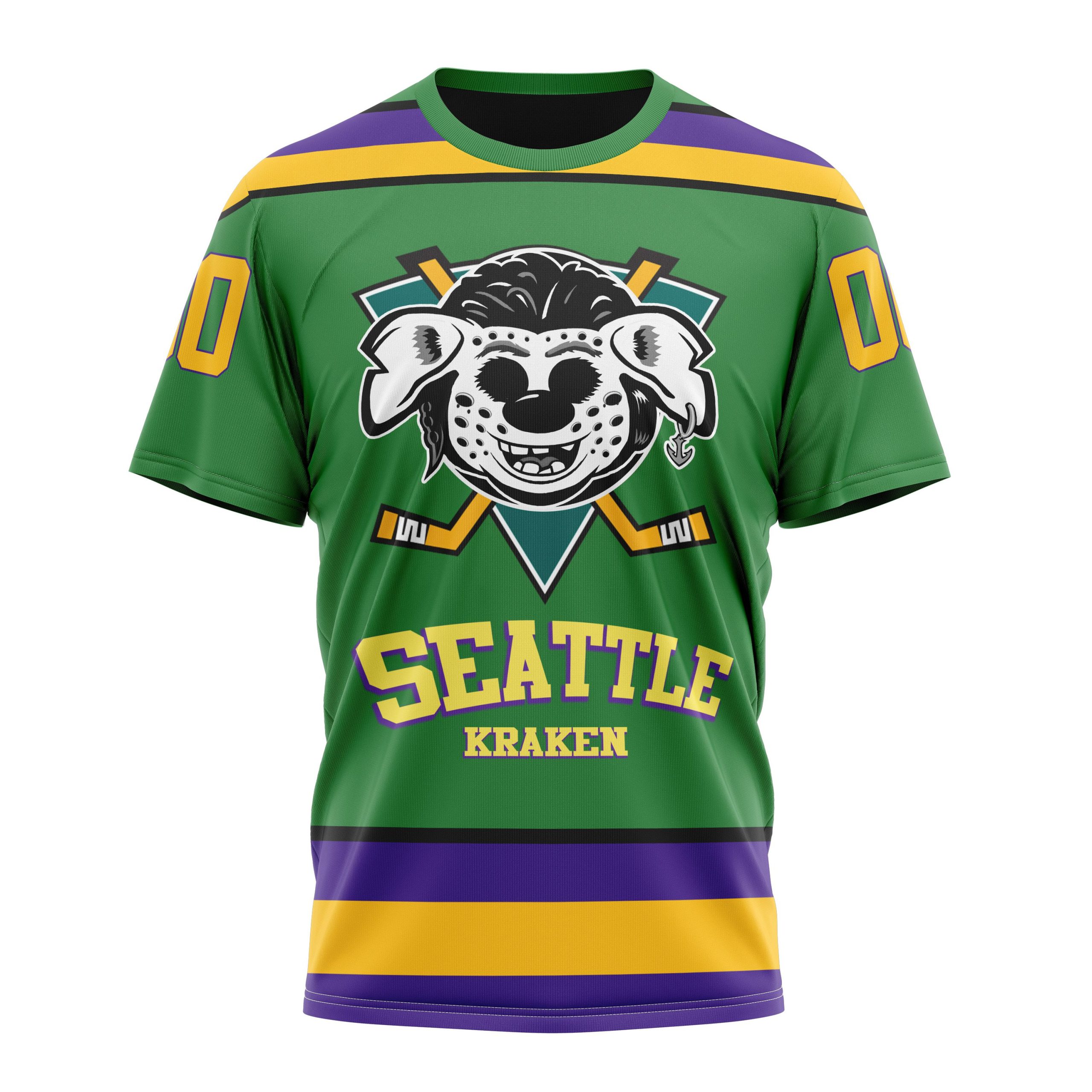 Seattle Kraken Specialized Design X The Mighty Ducks Personalized Name And Number T-Shirt Oregontrailrvpk Shirt