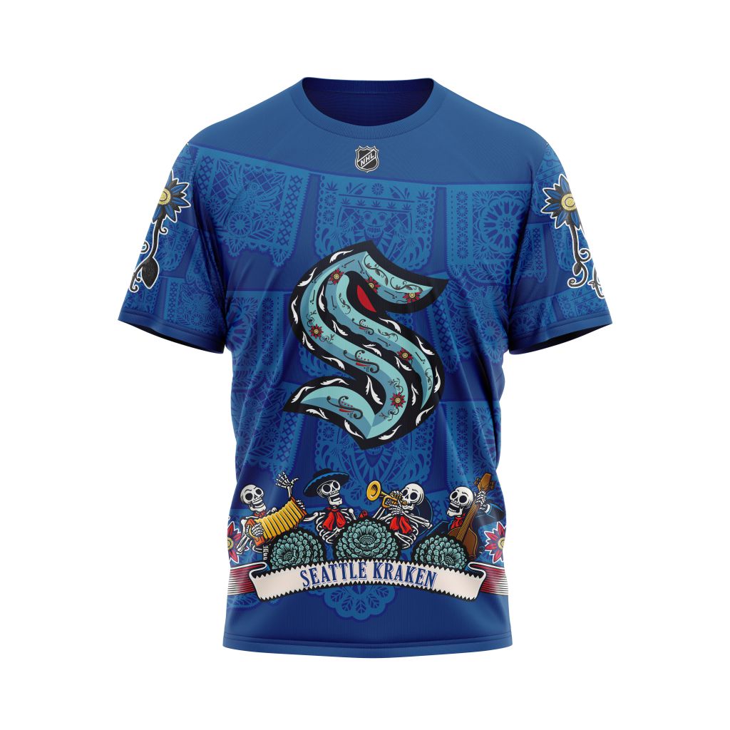 Seattle Kraken Specialized Heritage Kits Personalized Name And Number T-Shirt Oregontrailrvpk Shirt