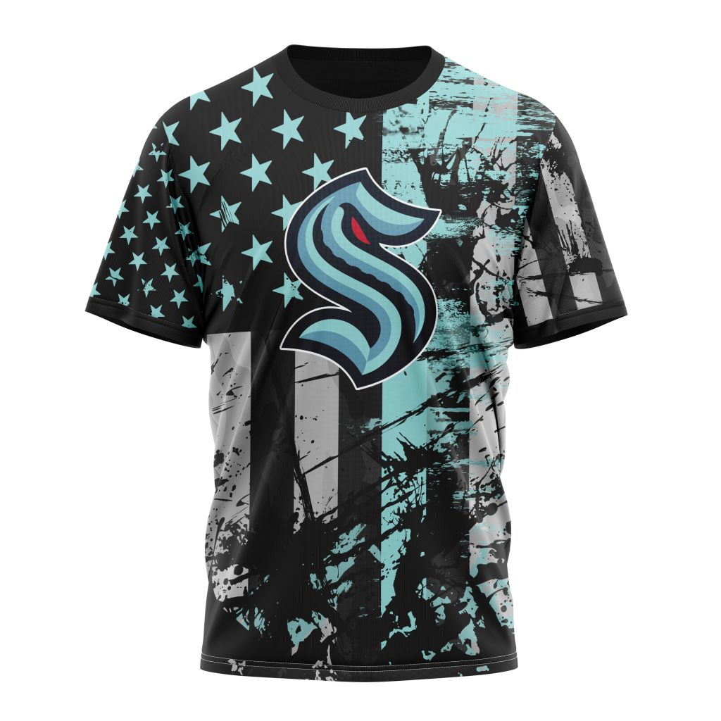 Seattle Kraken Specialized Jersey For America Personalized Name And Number T-Shirt Oregontrailrvpk Shirt