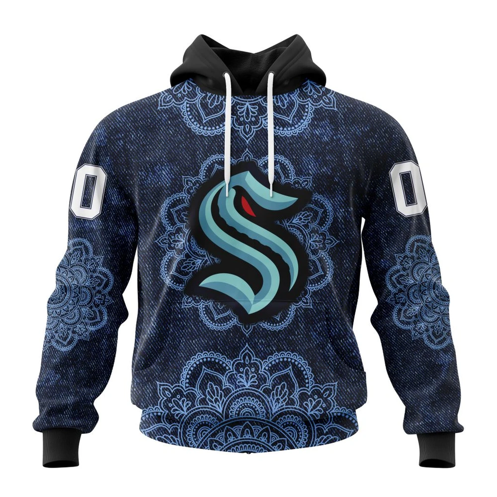 Seattle Kraken Specialized Mandala All Over Print Hoodie Style 79889
