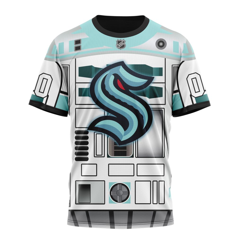 Seattle Kraken Specialized Star Wars May The 4th Be With You Personalized Name And Number T-Shirt Oregontrailrvpk Shirt