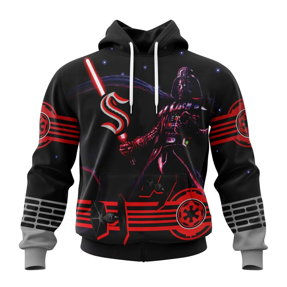 Seattle Kraken Specialized Starwar Darth Vader Version Jersey All Over Print Hoodie Style 76317