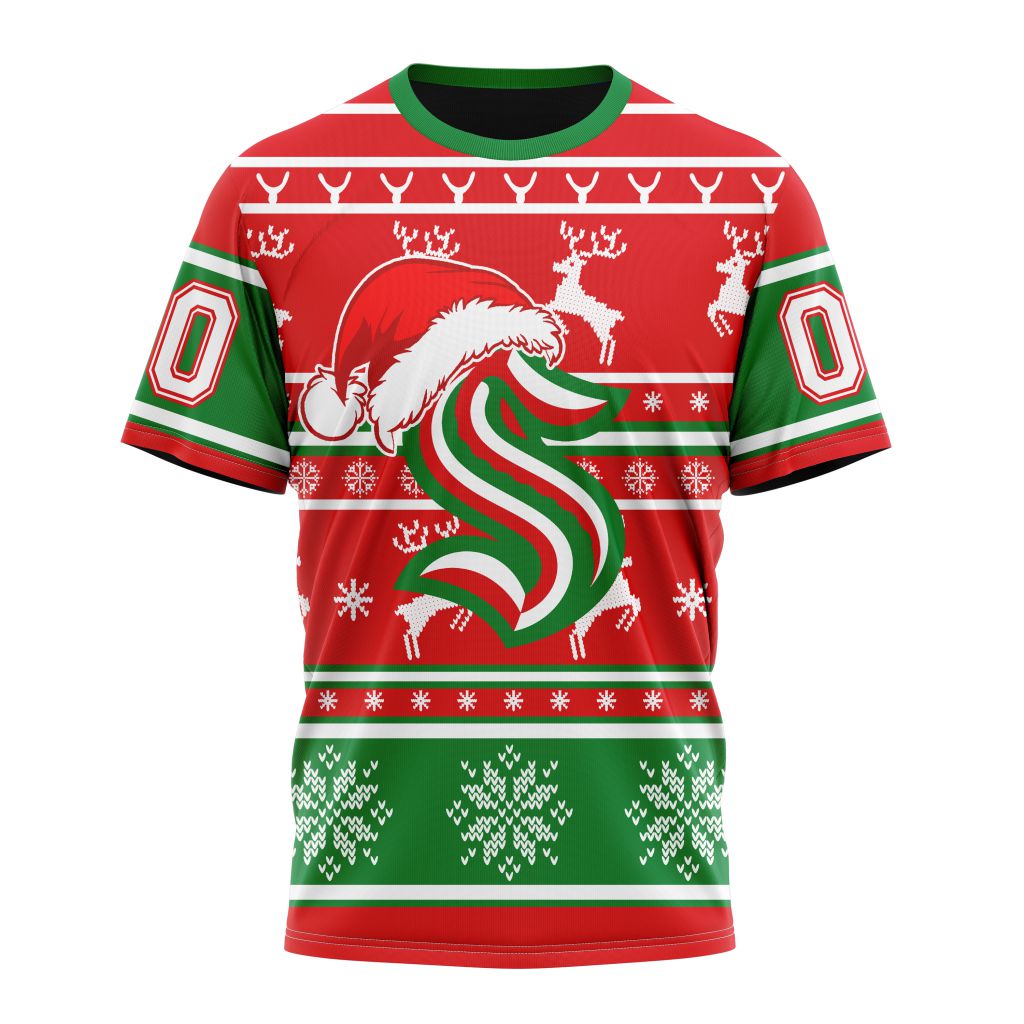 Seattle Kraken Specialized Unisex Christmas Is Coming Personalized Name And Number T-Shirt Oregontrailrvpk Shirt